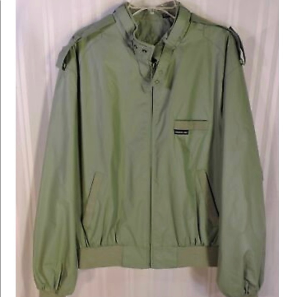 Members only Vintage racer jacket green